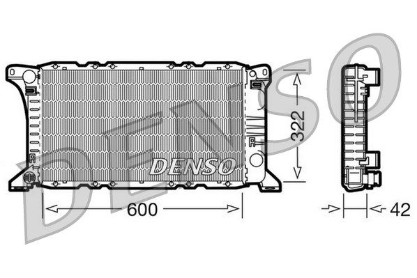 DENSO Jäähdytin,moottorin jäähdytys DRM10091