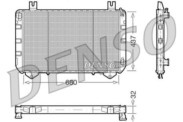 DENSO Jäähdytin,moottorin jäähdytys DRM10094