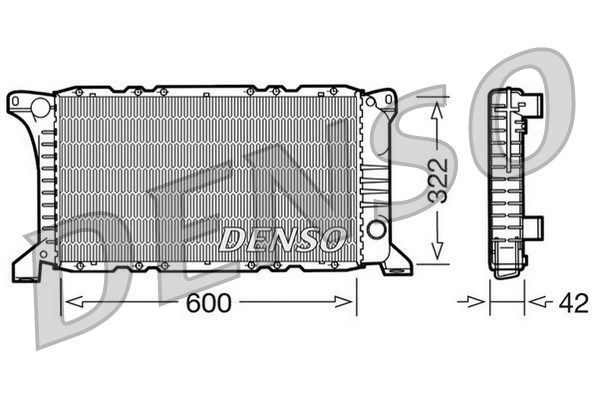 DENSO Jäähdytin,moottorin jäähdytys DRM10097