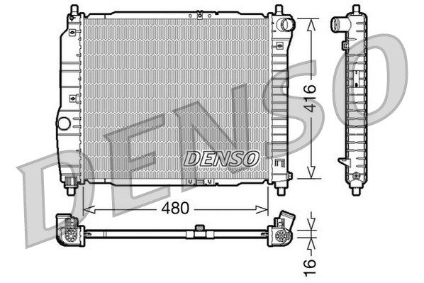 DENSO Jäähdytin,moottorin jäähdytys DRM15003