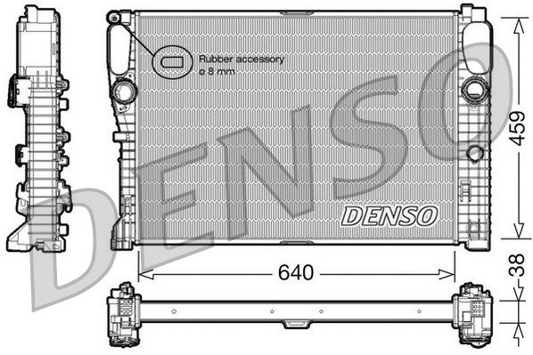 DENSO Jäähdytin,moottorin jäähdytys DRM17014