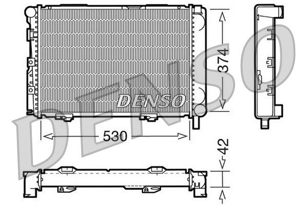 DENSO Jäähdytin,moottorin jäähdytys DRM17025