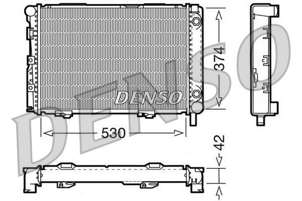 DENSO Jäähdytin,moottorin jäähdytys DRM17026