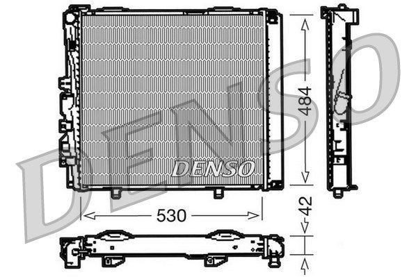 DENSO Jäähdytin,moottorin jäähdytys DRM17040