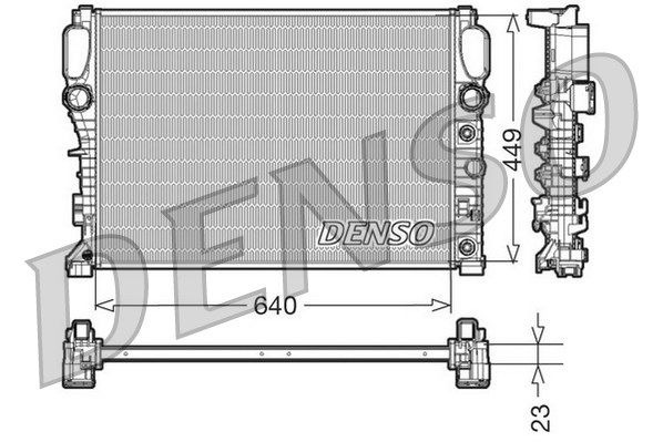 DENSO Jäähdytin,moottorin jäähdytys DRM17090