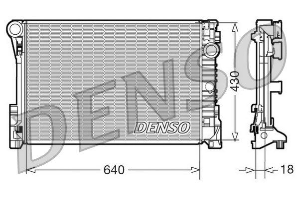 DENSO Jäähdytin,moottorin jäähdytys DRM17111