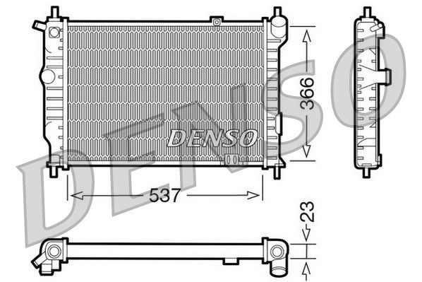 DENSO Jäähdytin,moottorin jäähdytys DRM20011