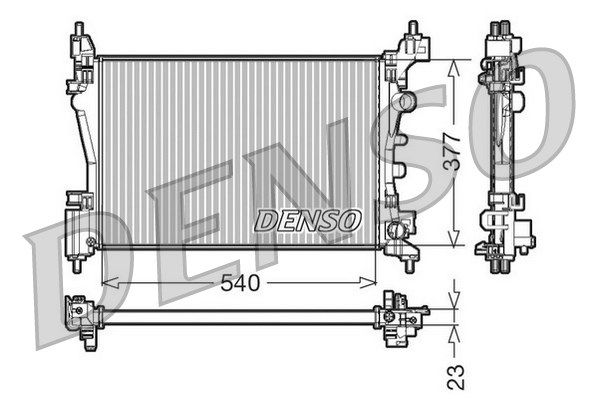 DENSO Jäähdytin,moottorin jäähdytys DRM20095