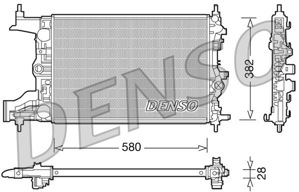 DENSO Jäähdytin,moottorin jäähdytys DRM20098