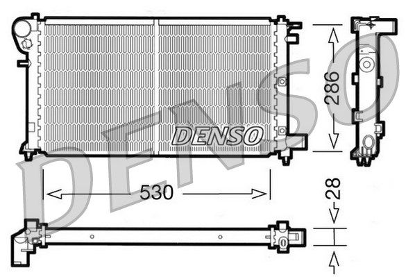 DENSO Jäähdytin,moottorin jäähdytys DRM21004