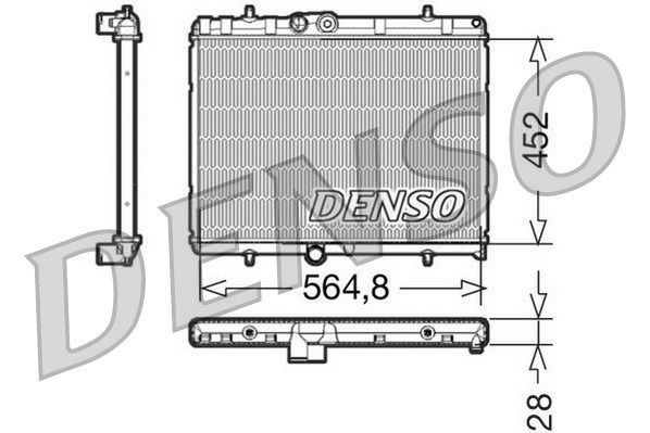 DENSO Jäähdytin,moottorin jäähdytys DRM21057