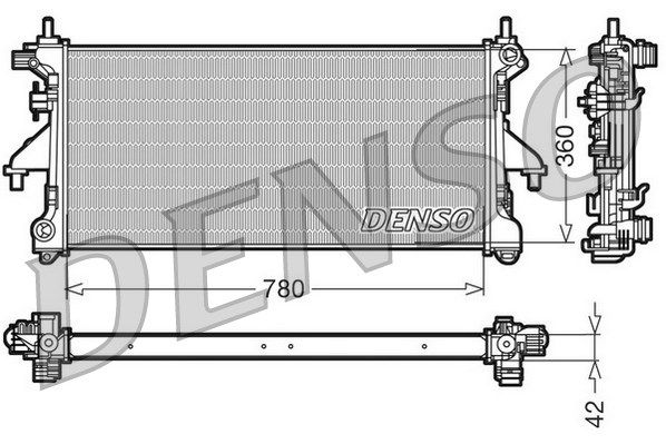 DENSO Jäähdytin,moottorin jäähdytys DRM21102