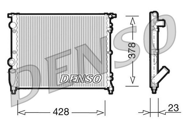 DENSO Jäähdytin,moottorin jäähdytys DRM23001