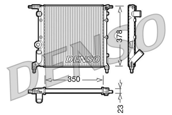 DENSO Jäähdytin,moottorin jäähdytys DRM23005