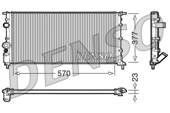 DENSO Jäähdytin,moottorin jäähdytys DRM23054