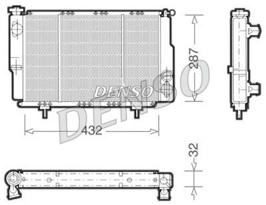 DENSO Jäähdytin,moottorin jäähdytys DRM23060