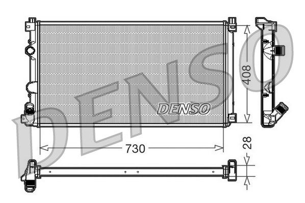 DENSO Jäähdytin,moottorin jäähdytys DRM23092