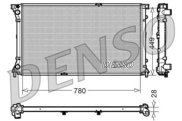 DENSO Jäähdytin,moottorin jäähdytys DRM23098