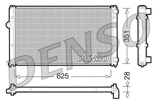 DENSO Jäähdytin,moottorin jäähdytys DRM26001