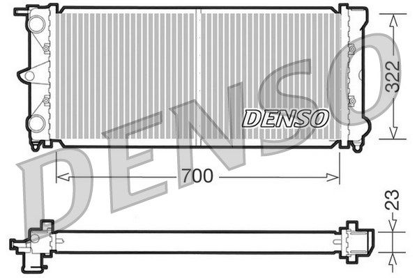 DENSO Jäähdytin,moottorin jäähdytys DRM32021