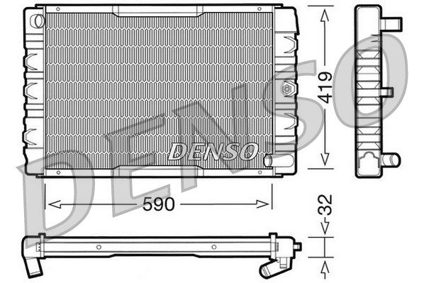 DENSO Jäähdytin,moottorin jäähdytys DRM33033