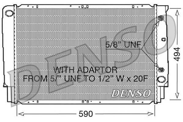 DENSO Jäähdytin,moottorin jäähdytys DRM33054