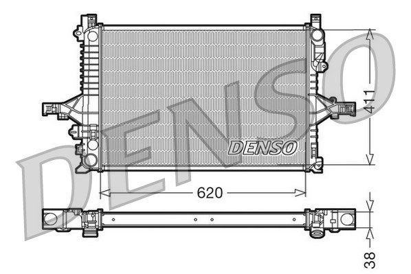 DENSO Jäähdytin,moottorin jäähdytys DRM33065