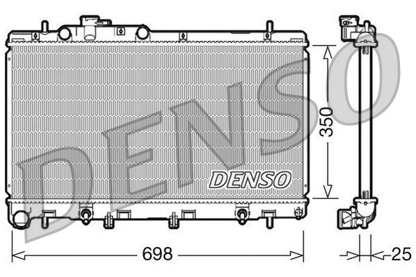 DENSO Jäähdytin,moottorin jäähdytys DRM36011