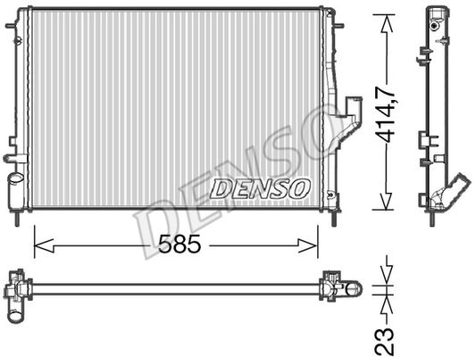 DENSO Jäähdytin,moottorin jäähdytys DRM37001