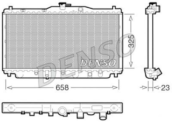 DENSO Jäähdytin,moottorin jäähdytys DRM40001