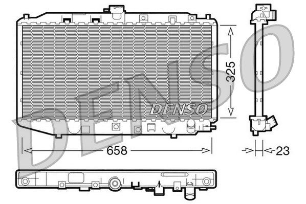 DENSO Jäähdytin,moottorin jäähdytys DRM40002