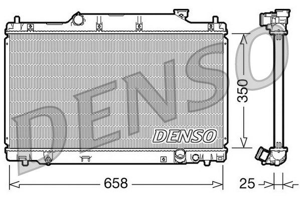 DENSO Jäähdytin,moottorin jäähdytys DRM40007