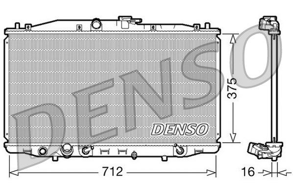 DENSO Jäähdytin,moottorin jäähdytys DRM40022