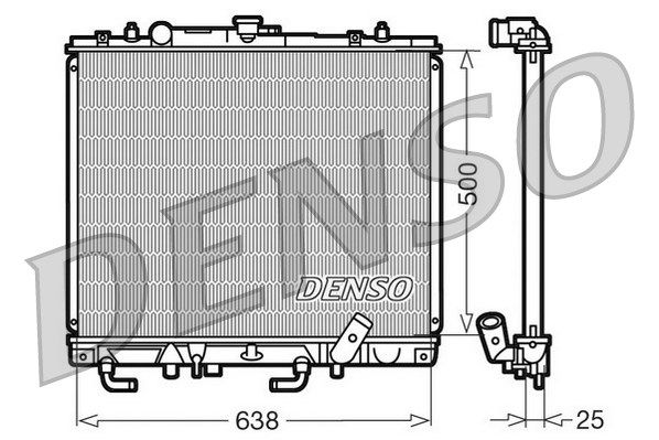 DENSO Jäähdytin,moottorin jäähdytys DRM45016