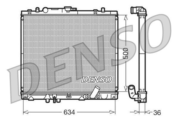 DENSO Jäähdytin,moottorin jäähdytys DRM45020