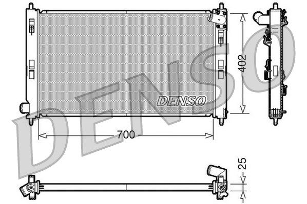 DENSO Jäähdytin,moottorin jäähdytys DRM45032