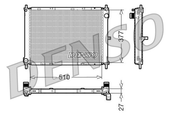 DENSO Jäähdytin,moottorin jäähdytys DRM46003