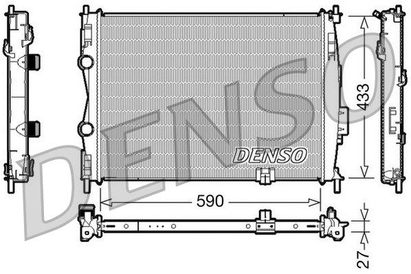 DENSO Jäähdytin,moottorin jäähdytys DRM46019