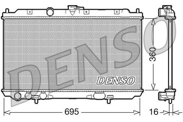 DENSO Jäähdytin,moottorin jäähdytys DRM46027