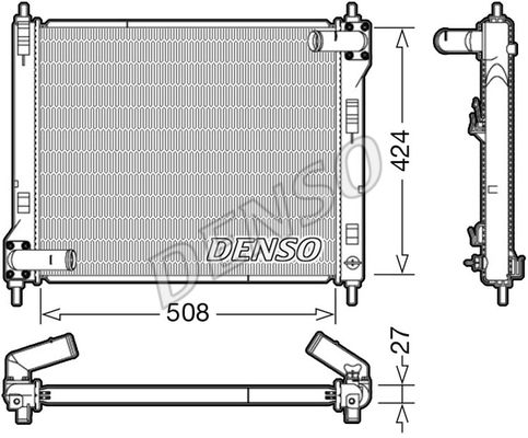 DENSO Jäähdytin,moottorin jäähdytys DRM46043