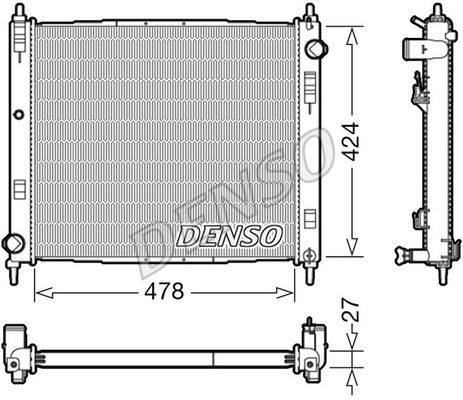 DENSO Jäähdytin,moottorin jäähdytys DRM46044