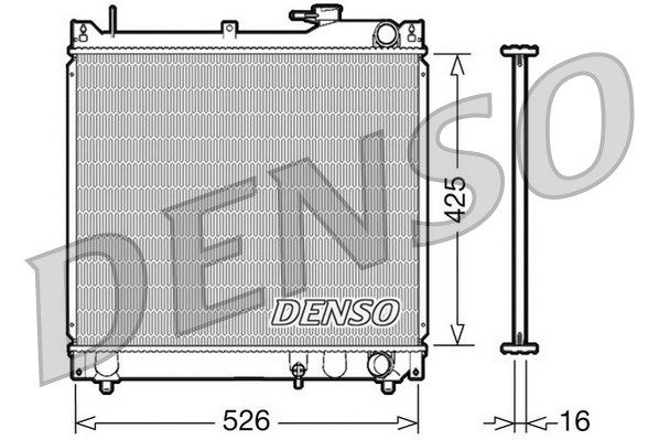 DENSO Jäähdytin,moottorin jäähdytys DRM47015