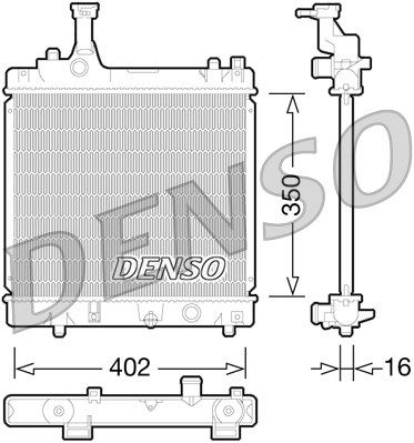 DENSO Jäähdytin,moottorin jäähdytys DRM47026