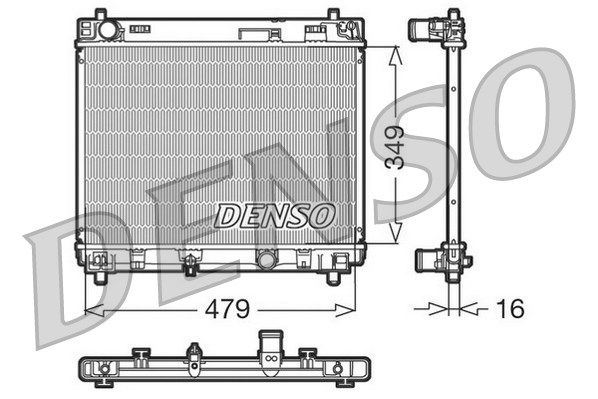 DENSO Jäähdytin,moottorin jäähdytys DRM50004