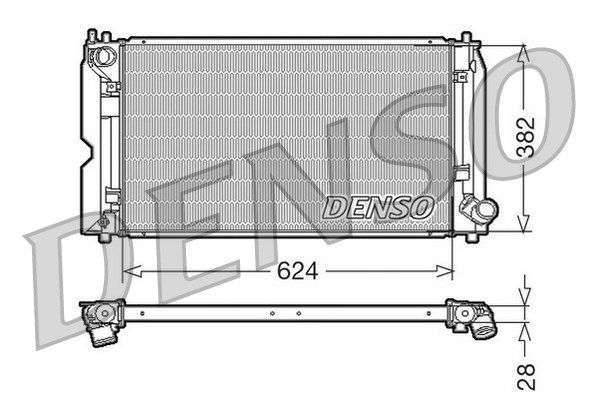 DENSO Jäähdytin,moottorin jäähdytys DRM50012