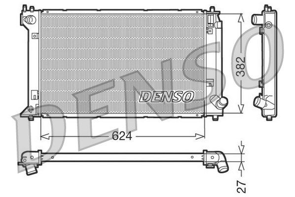 DENSO Jäähdytin,moottorin jäähdytys DRM50019