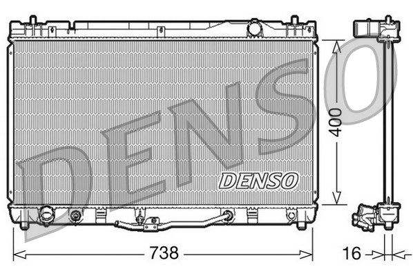 DENSO Jäähdytin,moottorin jäähdytys DRM50043