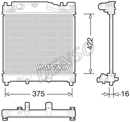 DENSO Jäähdytin,moottorin jäähdytys DRM50056