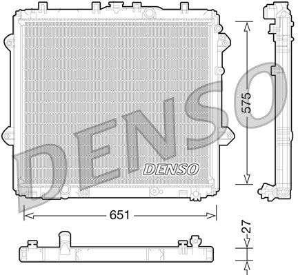 DENSO Jäähdytin,moottorin jäähdytys DRM50060