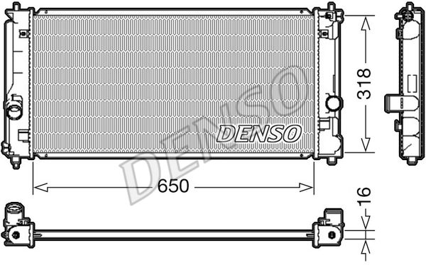 DENSO Jäähdytin,moottorin jäähdytys DRM50081